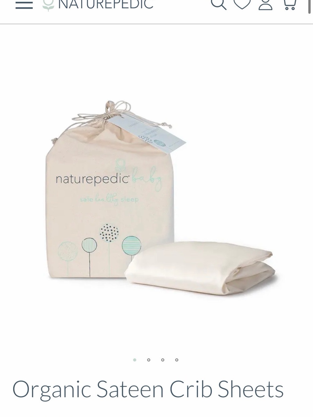 Organic Sateen Crib Sheet - Cream